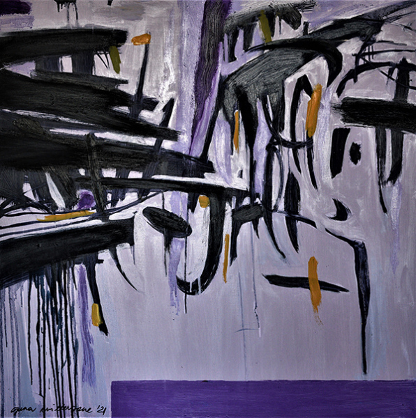 &ldquo;Atspīdumi un ēnas&rdquo;. Audekls/eļļa, 90x90 &ldquo;The Reflections and Shadows&rdquo;. Canvas/oil, 90x90